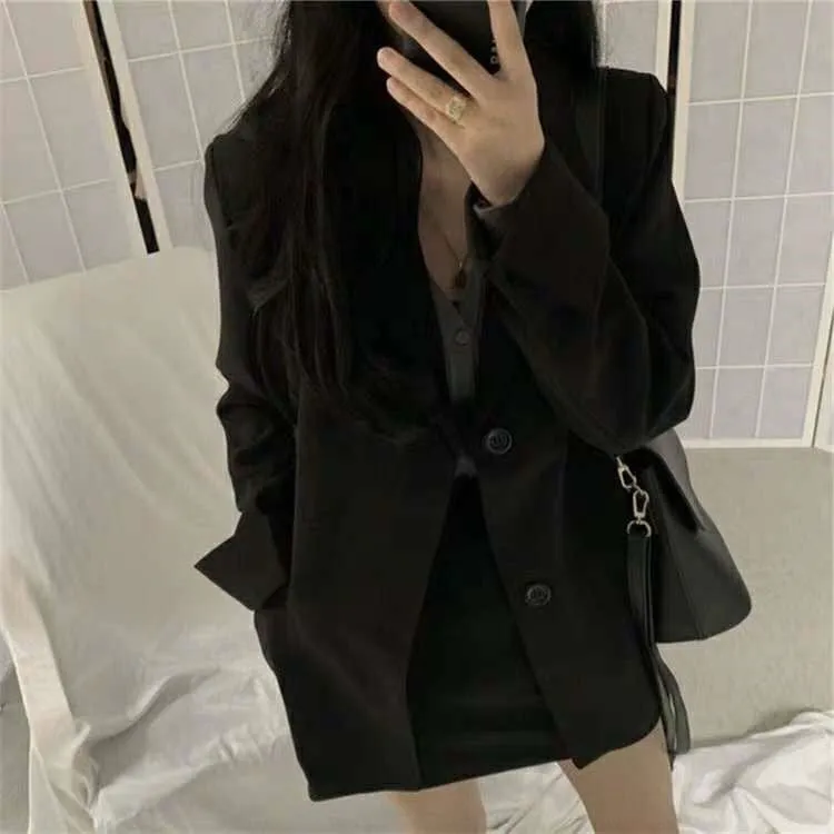 Blazer Women Western Country Trendy Korean Loose Suit Student Outerwear