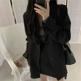 Blazer Women Western Country Trendy Korean Loose Suit Student Outerwear