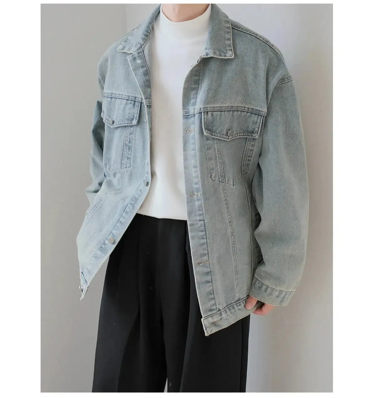 Bold Lettering Classic Denim Jacket