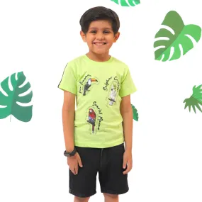 Boys T-Shirt Birdies - Sharp Green