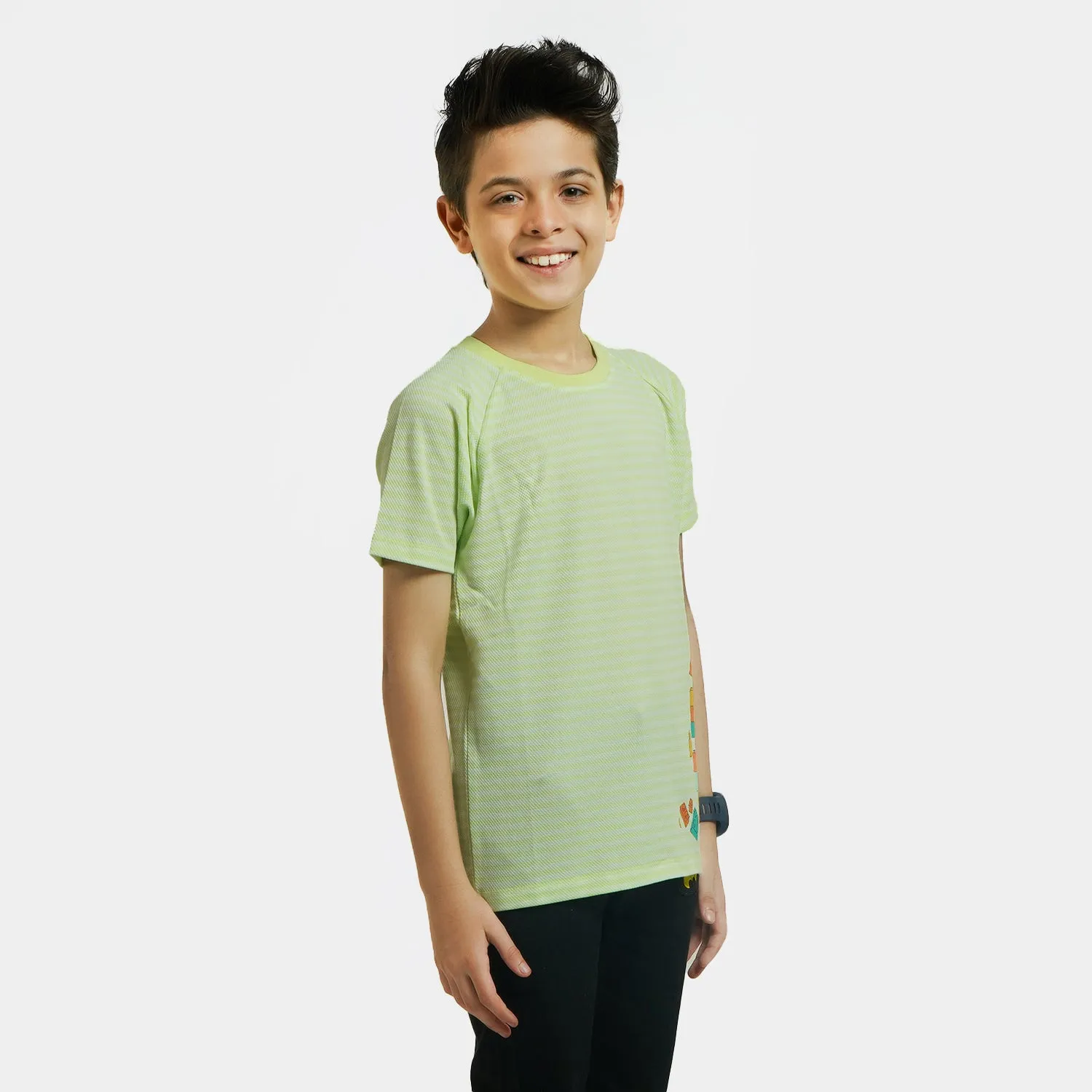 Boys T-Shirt H/S Play More - Sharp Green