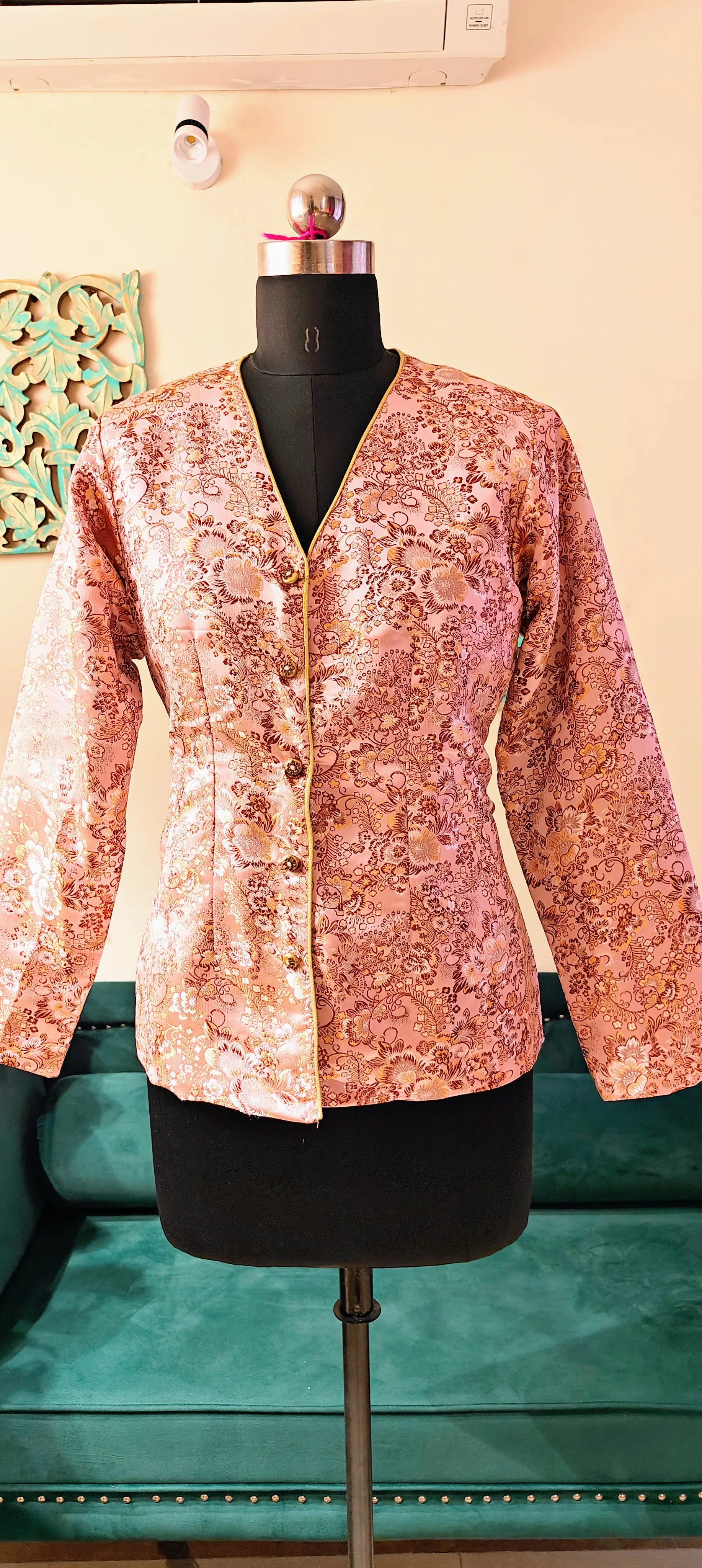 Brocade Jacket(Wine)