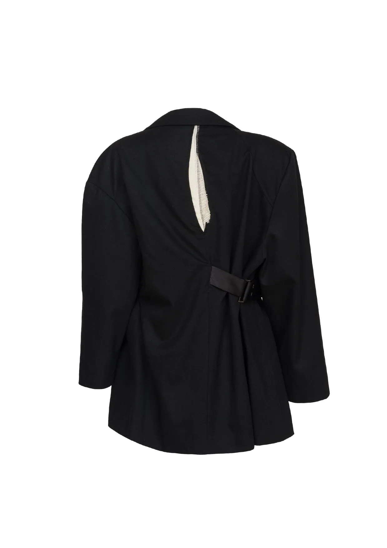 Carol Deconstructed Asymmetric Rip-Effect Suit Jacket