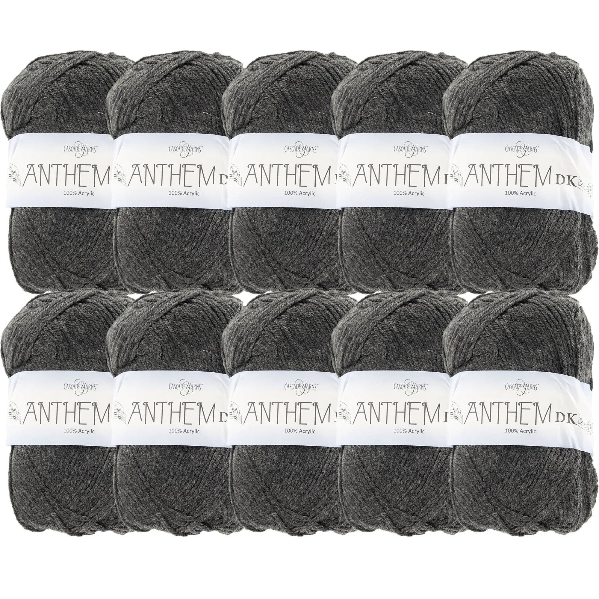 Cascade Yarns Anthem DK Yarn - 58 Jet - 10-Pack