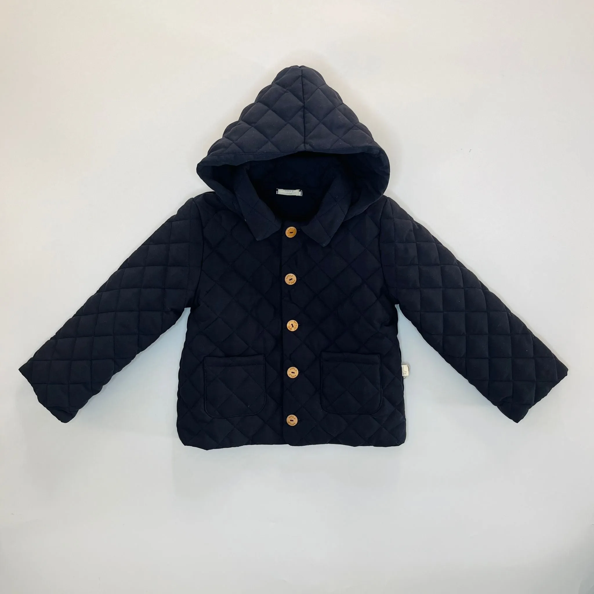 Coat - Quilted Navy Jacket