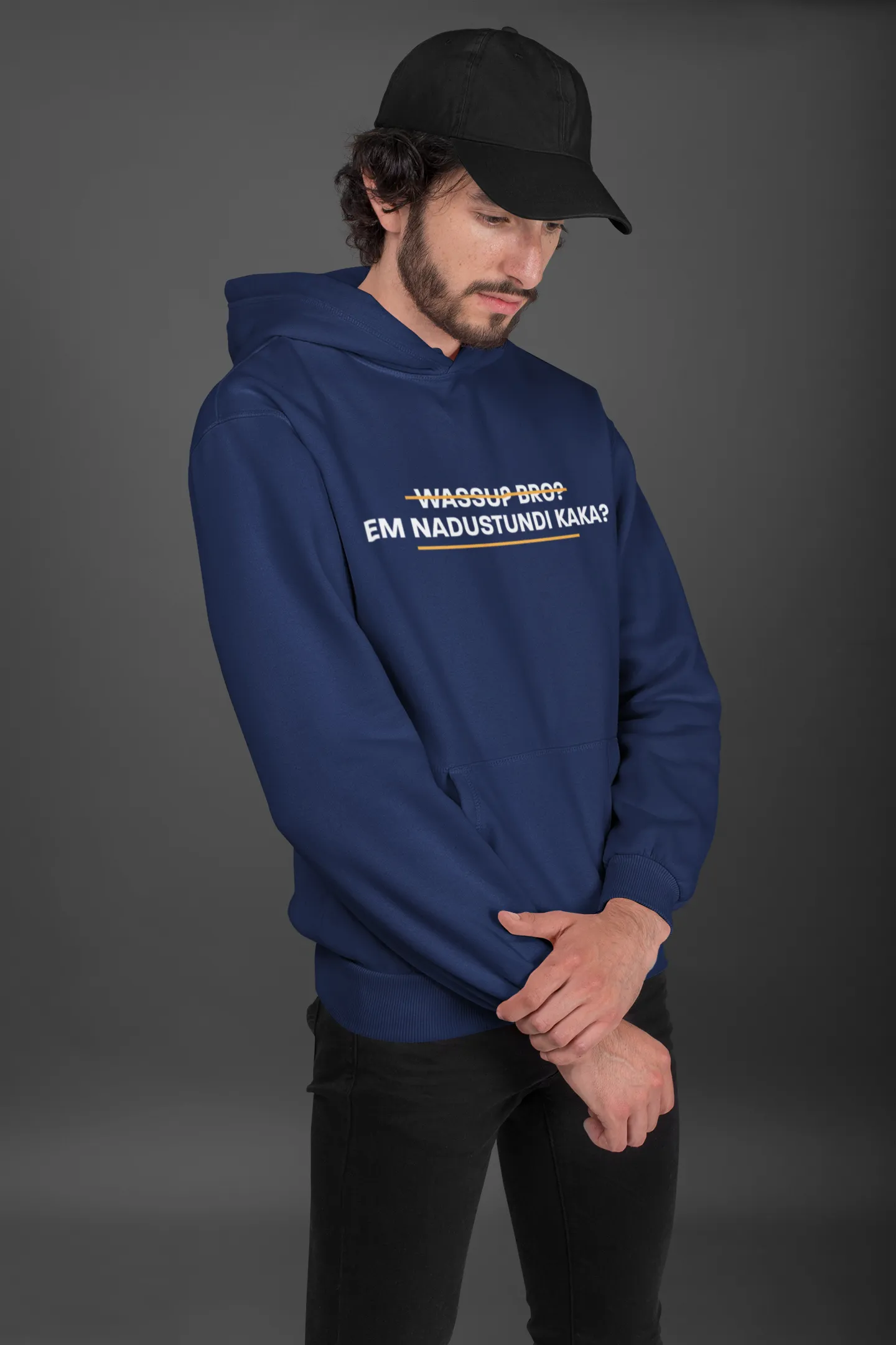 Em nadustundi?? Unisex Hoodie Navy Blue