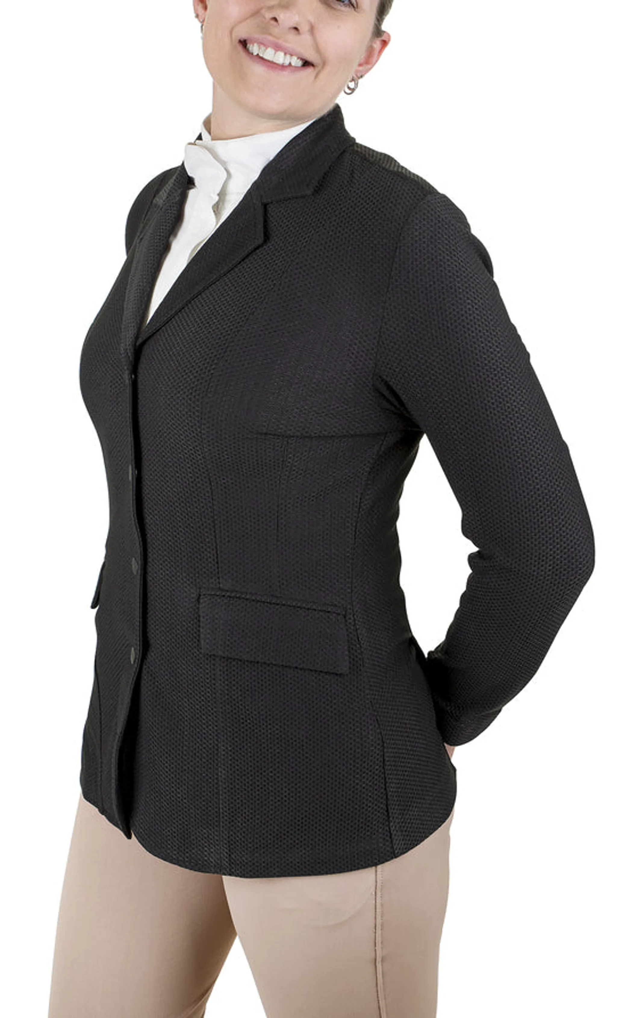 Equine Couture Women EquiVent 4-Snap Button Show Coat