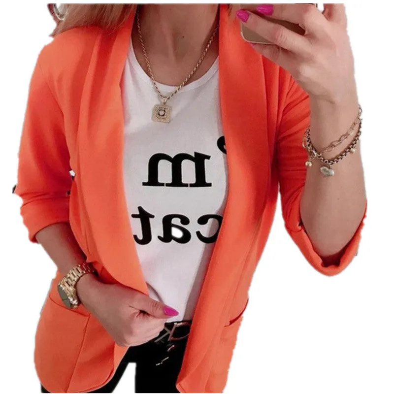 Europe Popular Women Long Sleeved Trendy Blazer