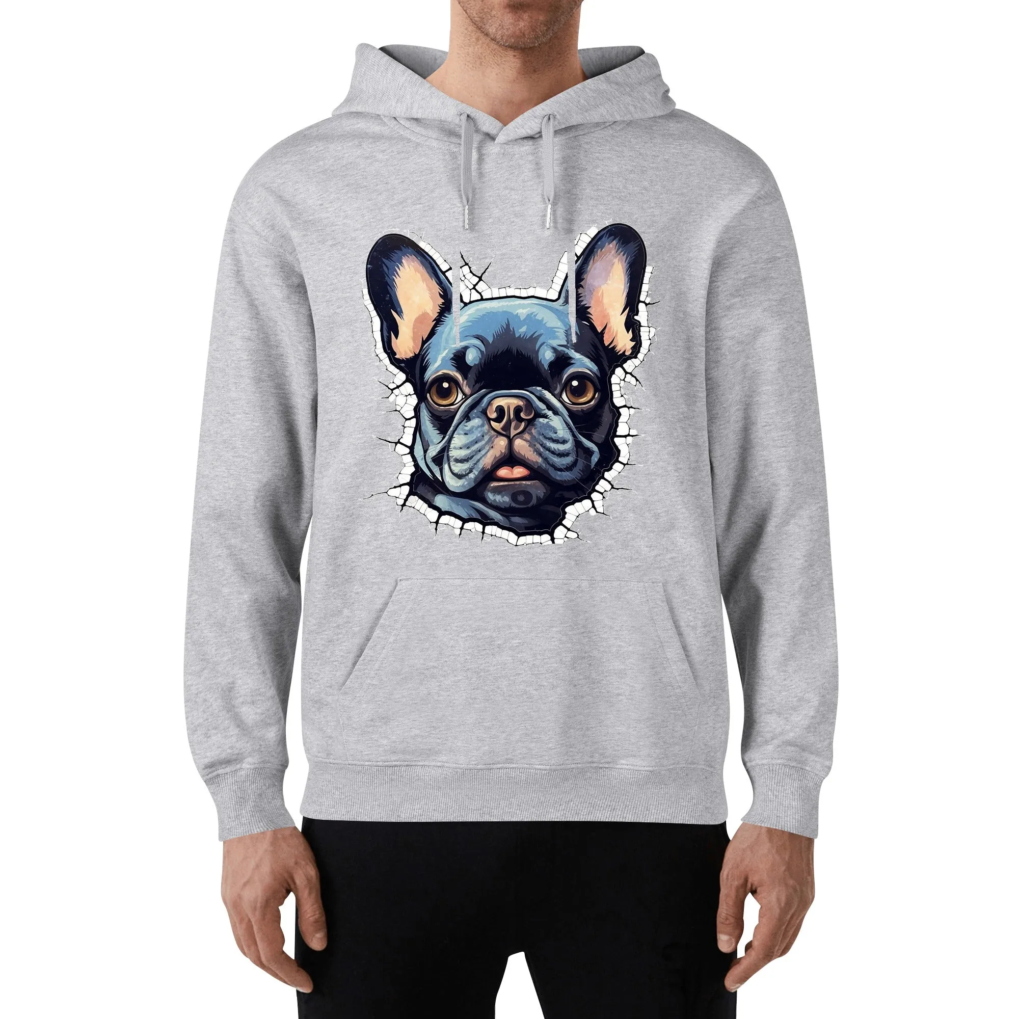 Frenchie passion - Unisex Cotton Hoodie