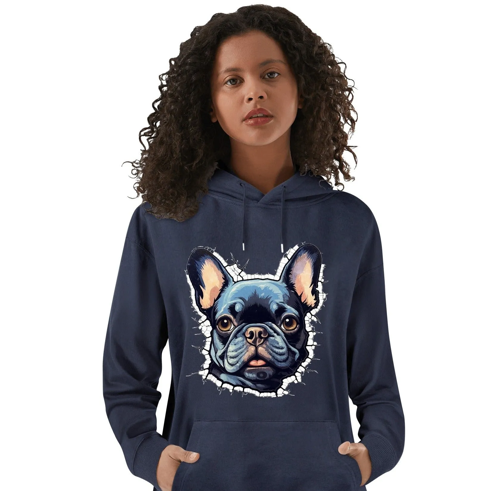 Frenchie passion - Unisex Cotton Hoodie