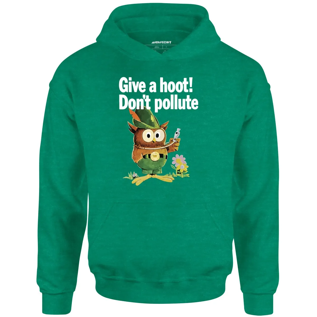 Give a Hoot Don't Pollute - Woodsy Owl Retro - Unisex Hoodie