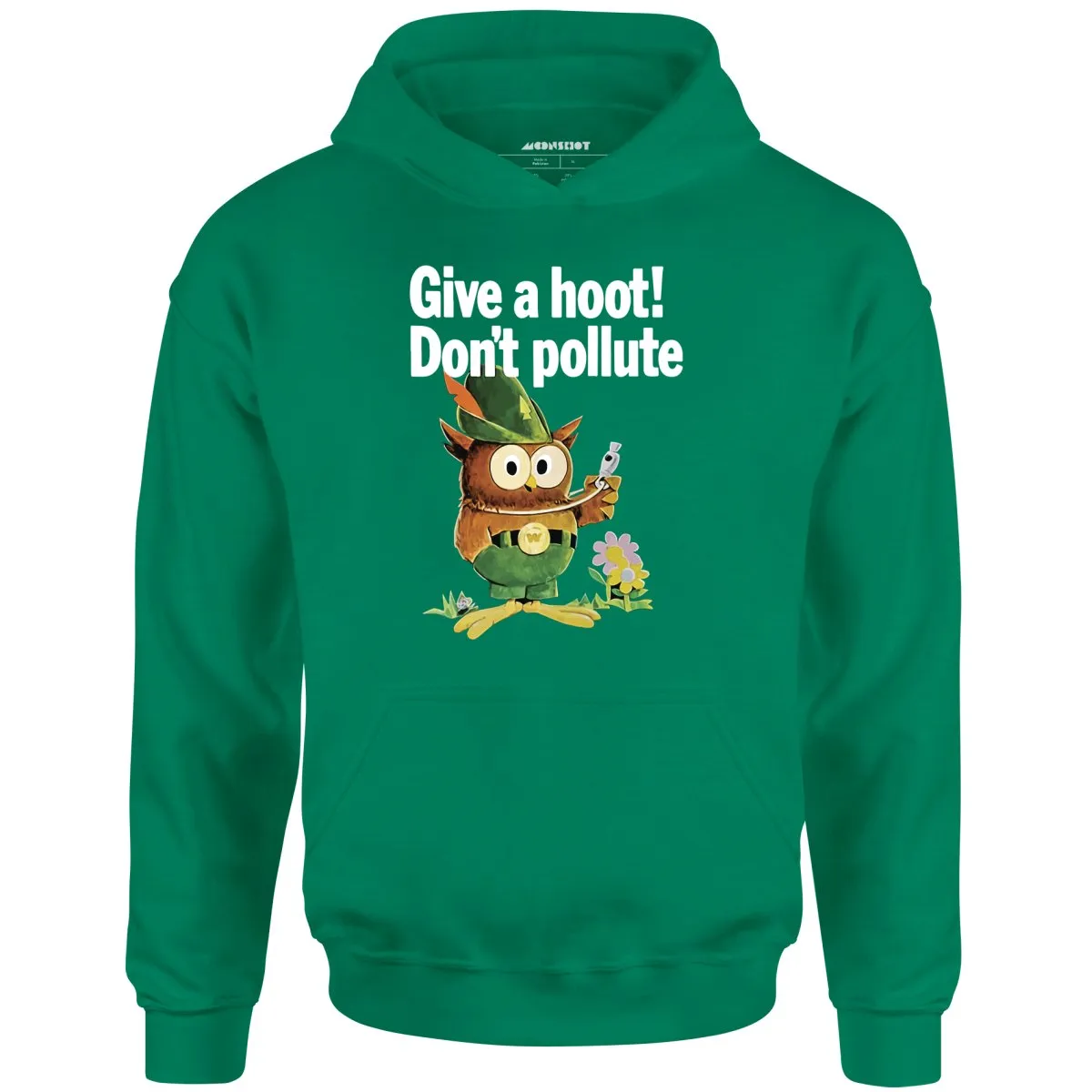 Give a Hoot Don't Pollute - Woodsy Owl Retro - Unisex Hoodie