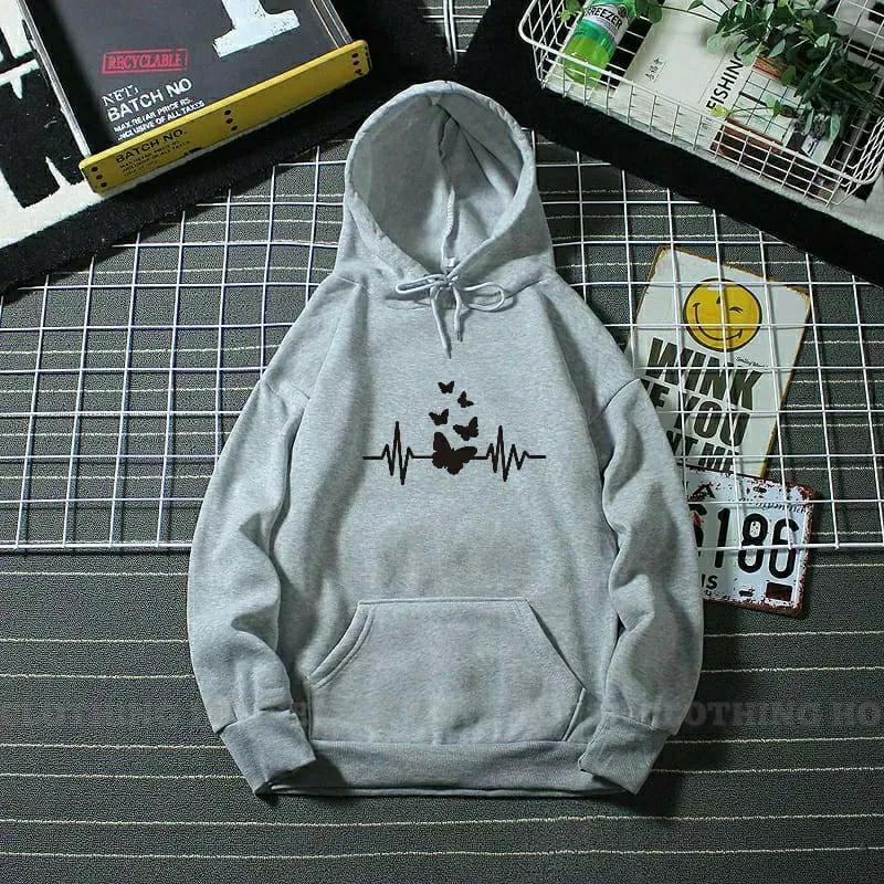 Heart beat butterfly hoodie