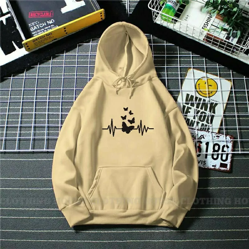 Heart beat butterfly hoodie