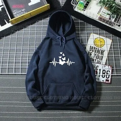 Heart beat butterfly hoodie