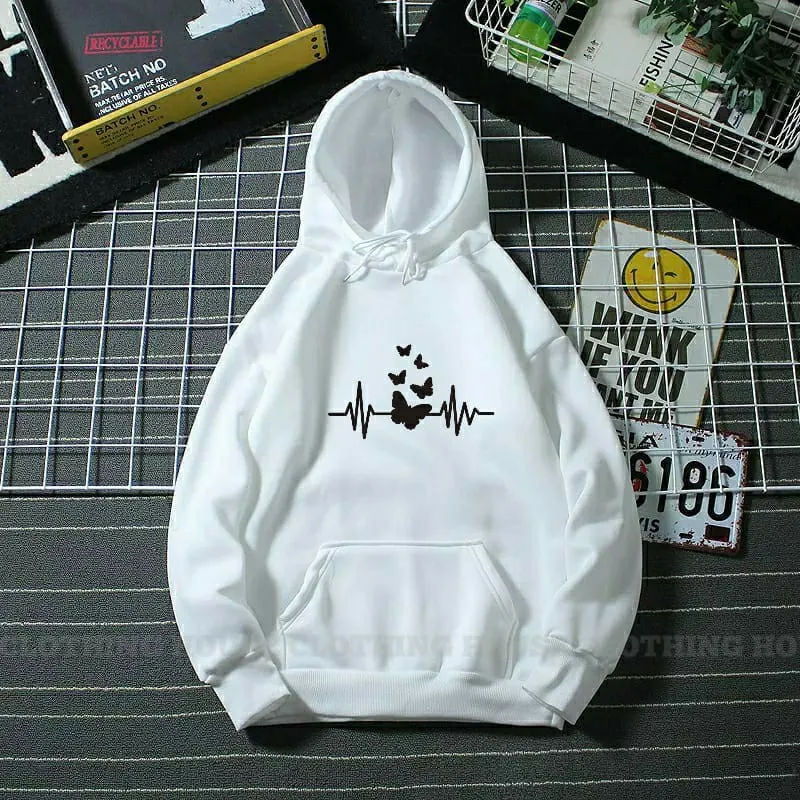 Heart beat butterfly hoodie