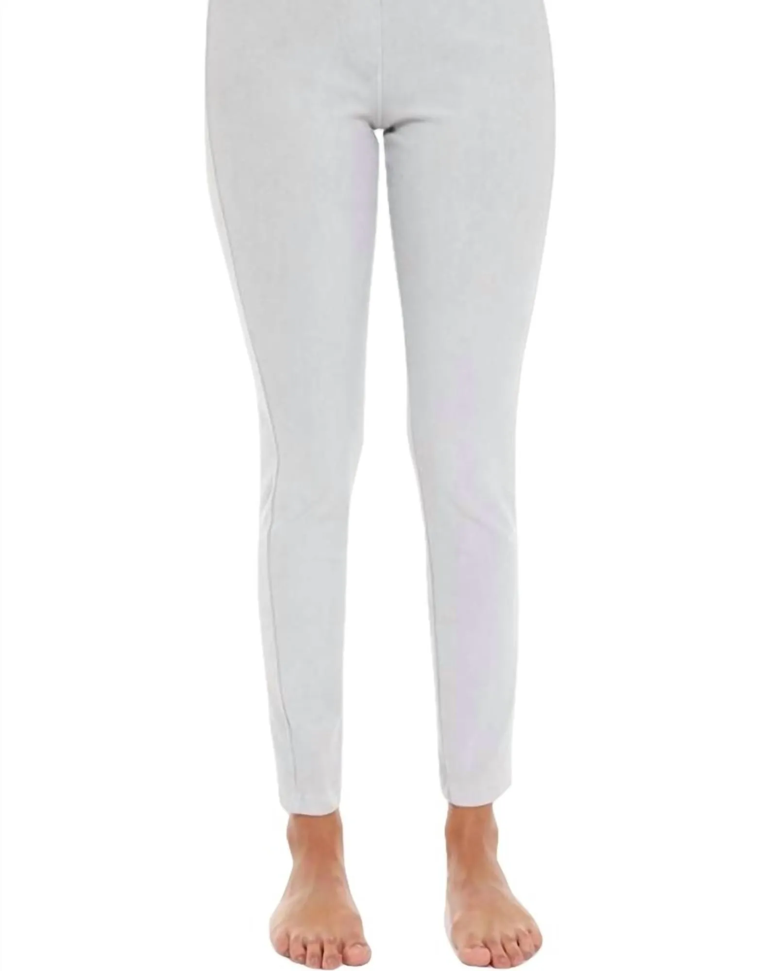 High Rise Capri In Light Gray | Light Gray