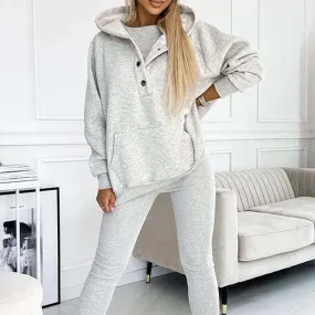 Hooded Casual and Comfortable Sweatshirt Suit