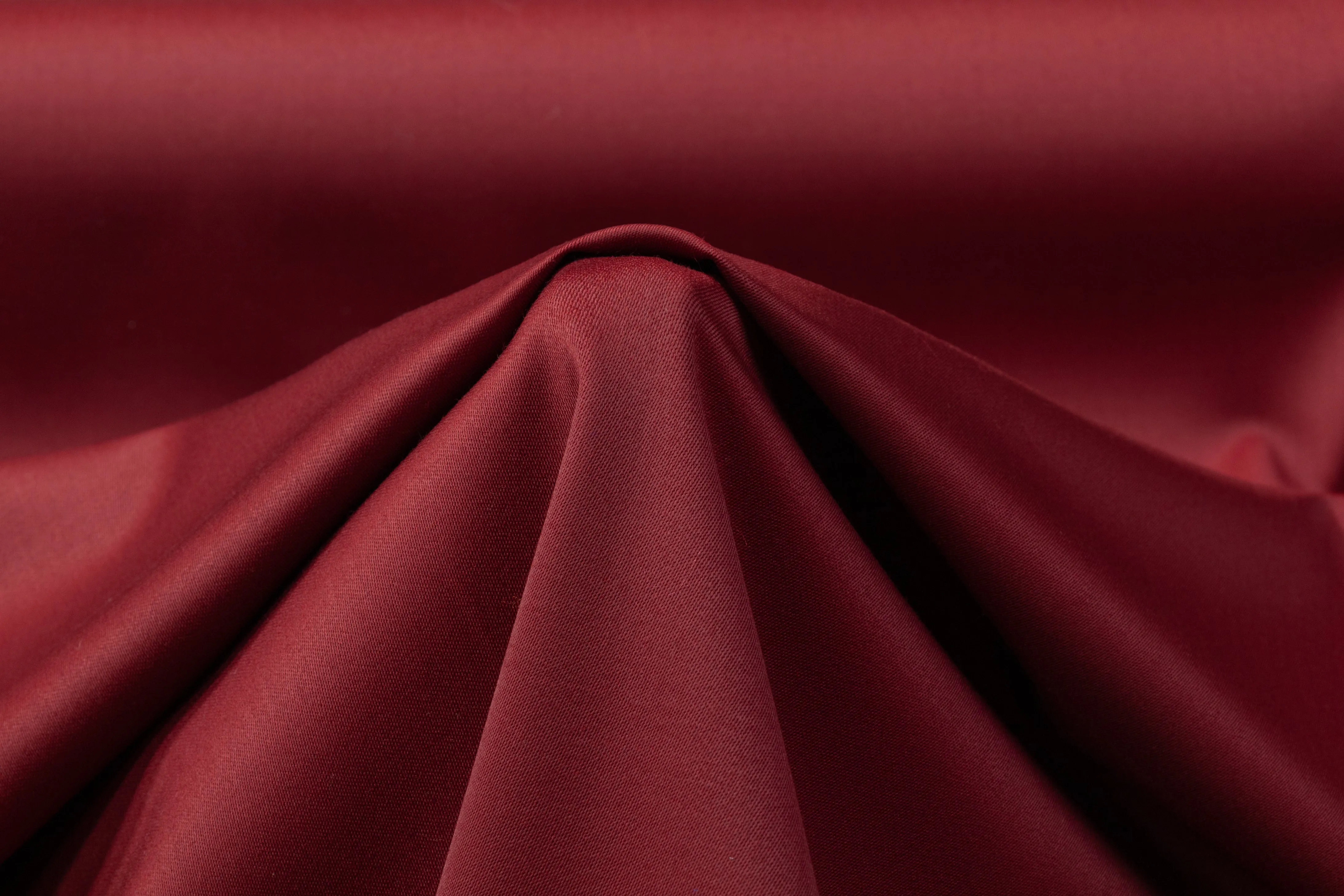 Italian Wool Satin Suiting - Maroon