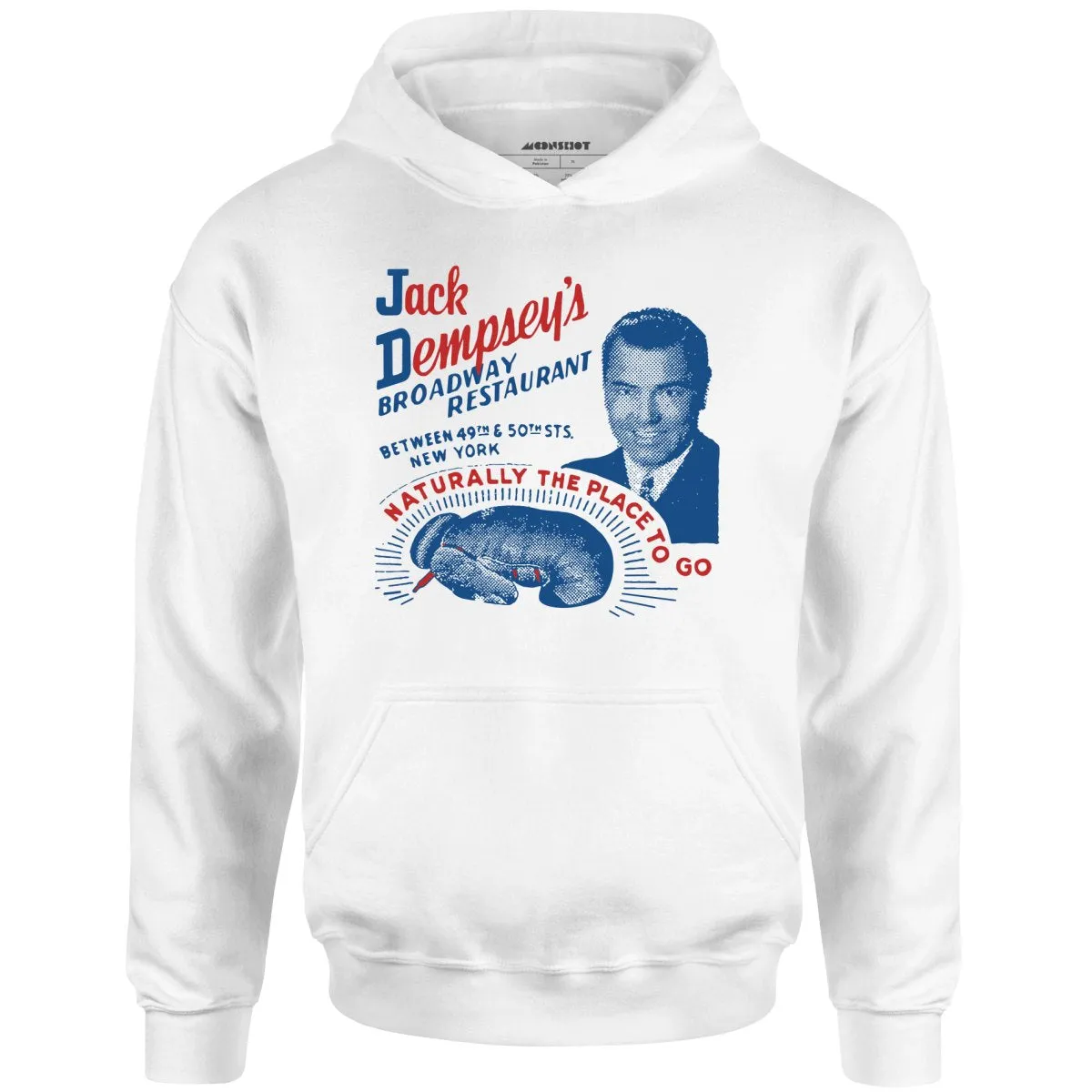 Jack Dempsey's v1 - Manhattan, NY - Vintage Restaurant - Unisex Hoodie