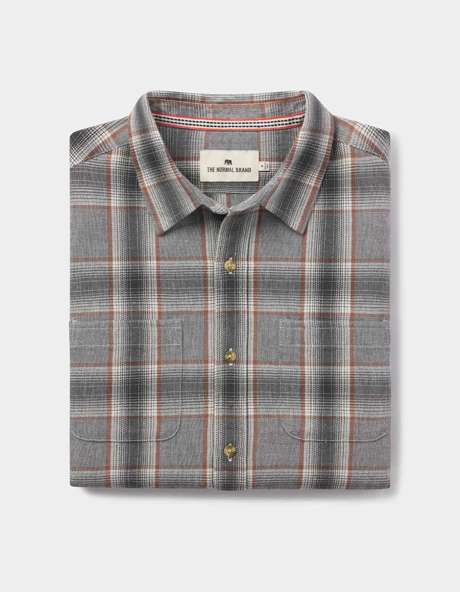 Jackson Lightweight Flannel in Grey Plaid