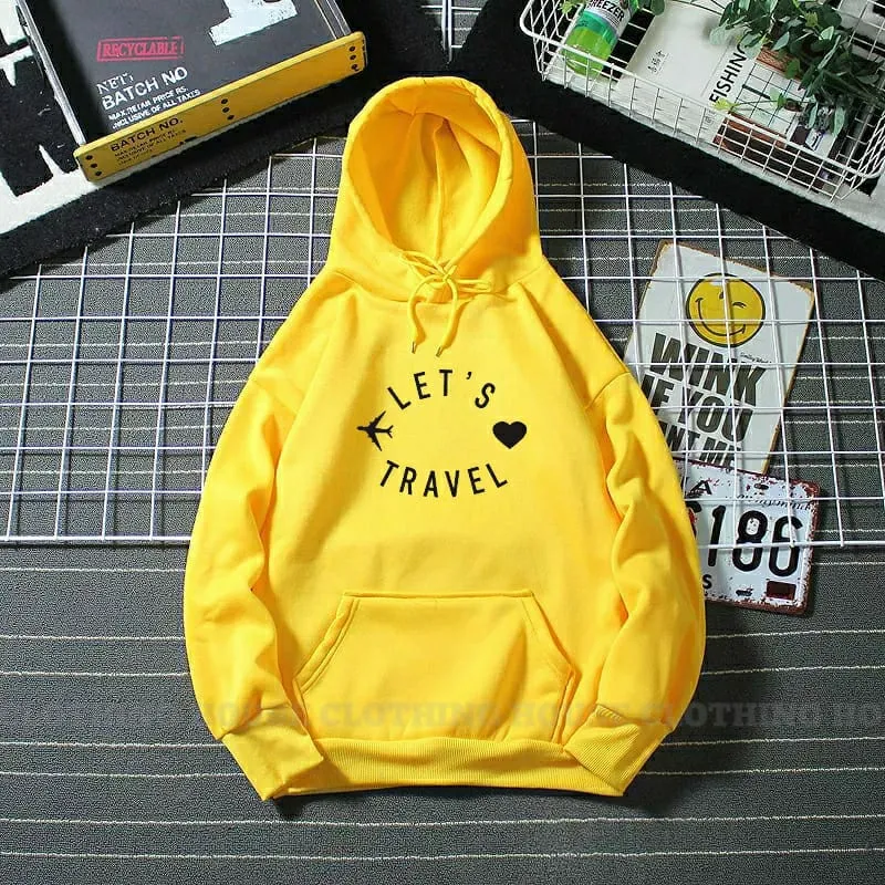 Let's travel hoodie