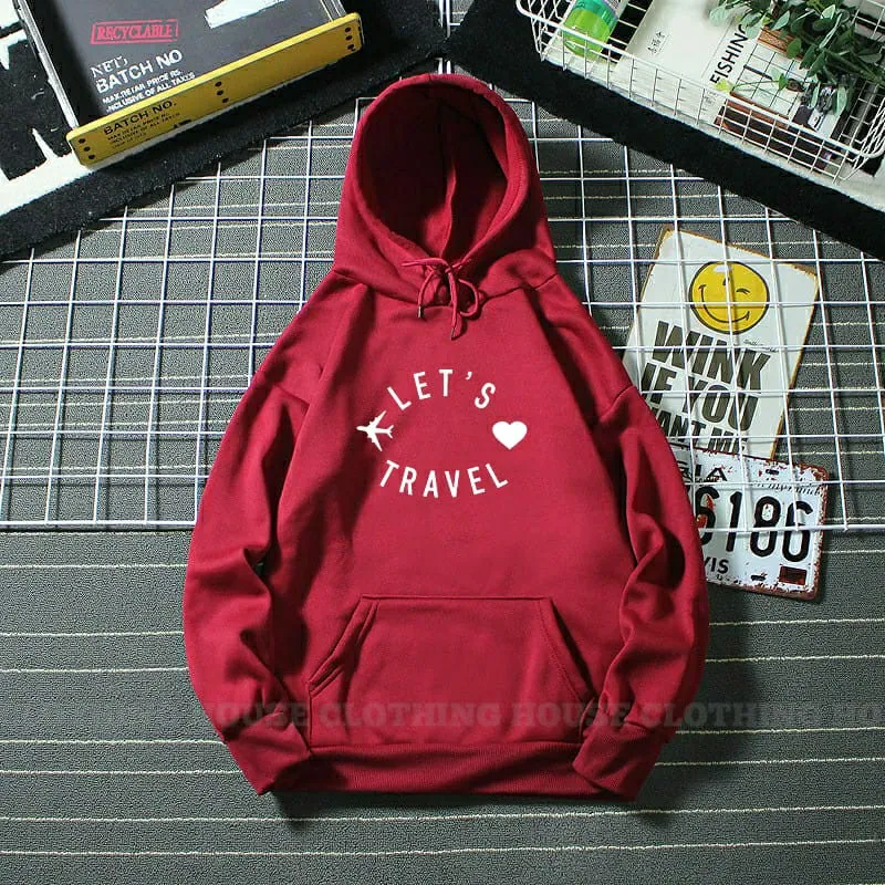 Let's travel hoodie