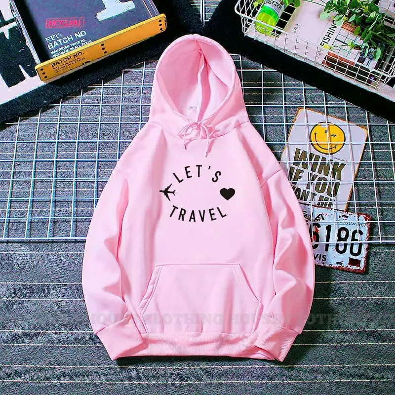 Let's travel hoodie