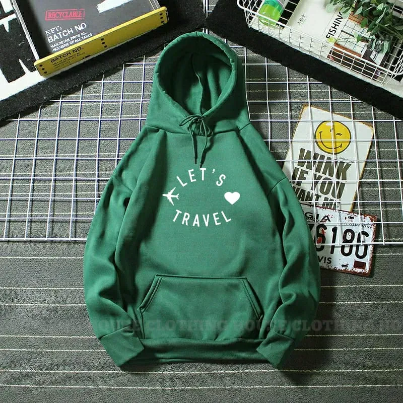 Let's travel hoodie