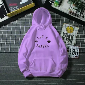 Let's travel hoodie