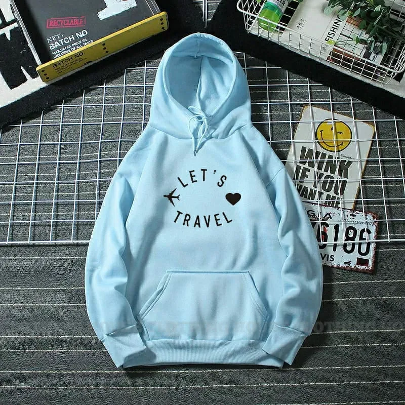 Let's travel hoodie