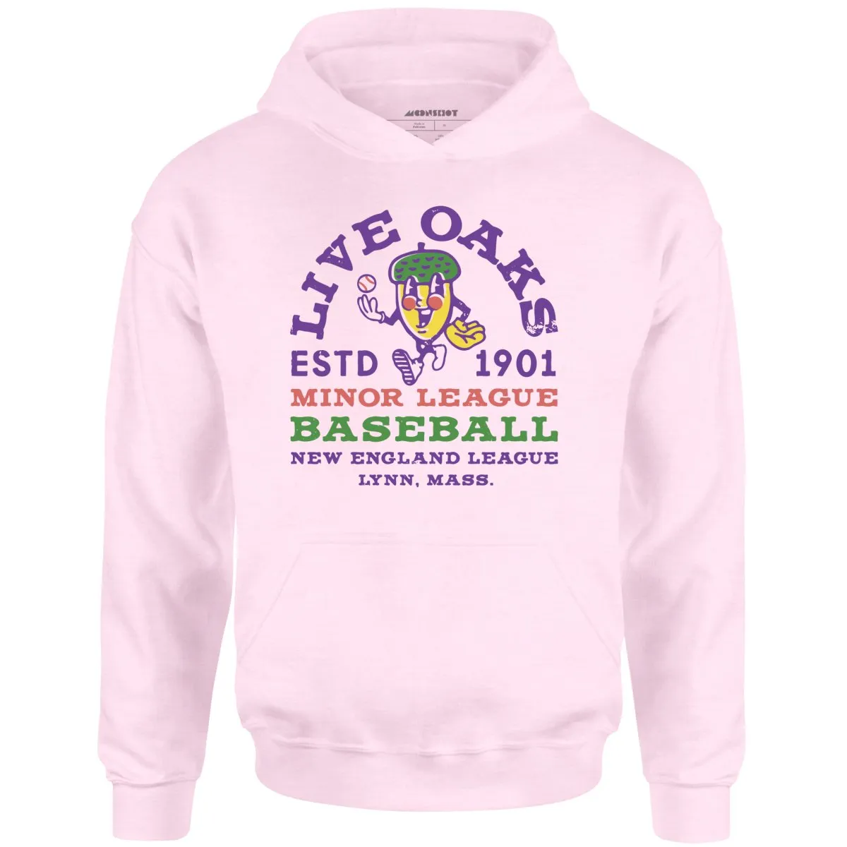 Lynn Live Oaks - Massachusetts - Vintage Defunct Baseball Teams - Unisex Hoodie