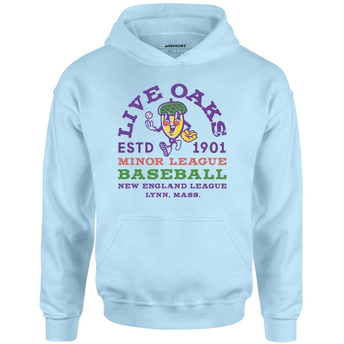 Lynn Live Oaks - Massachusetts - Vintage Defunct Baseball Teams - Unisex Hoodie