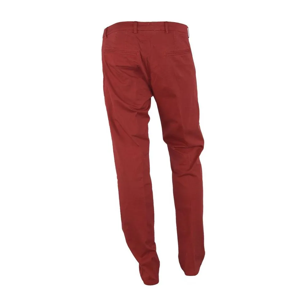 Made in Italy Chic Summer Cotton-Blend Trousers