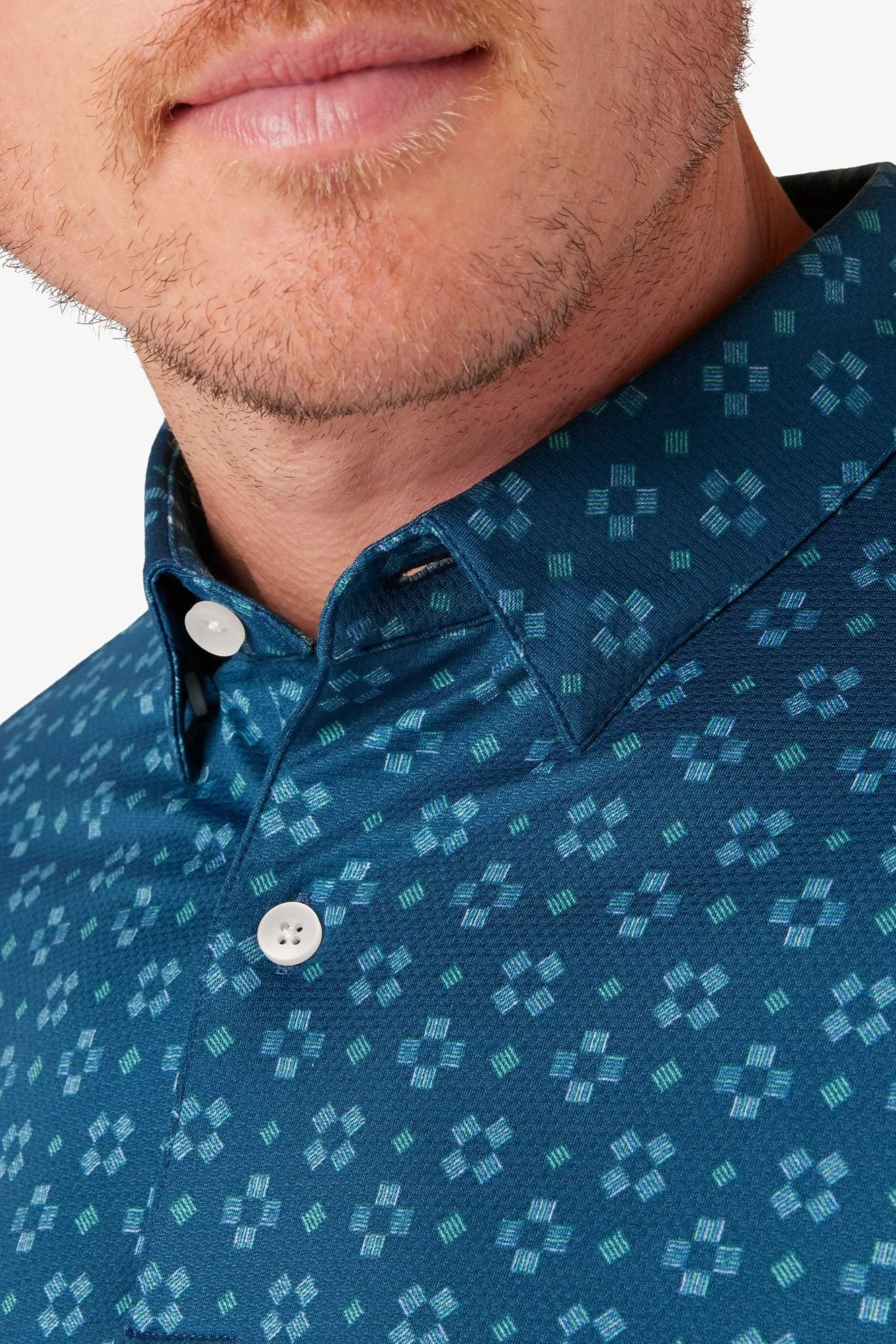 Mizzen   Main Teal Dream Halyard Polo (30% Off Sale!)