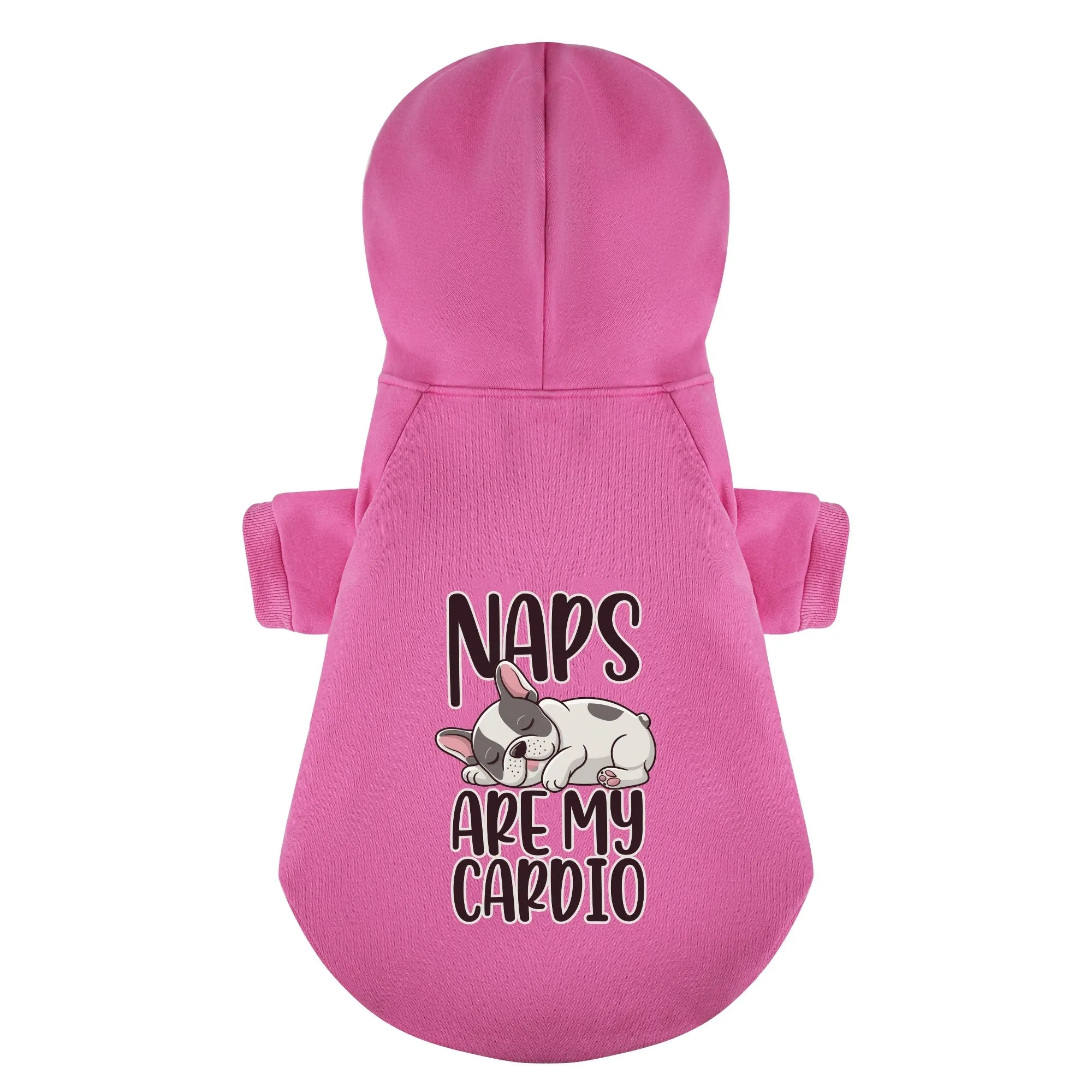 Naps are my cardio - Personalized French Bulldog Hoodies with Funny Quotes – Stylish, Cozy, and Premium 100% Cotton