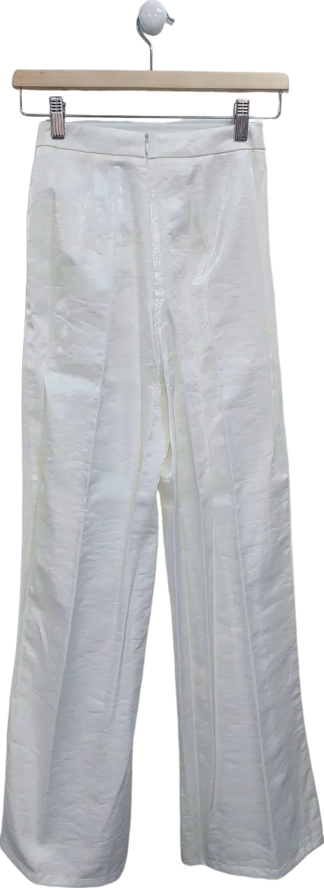 Nasty Gal White Trousers UK 4