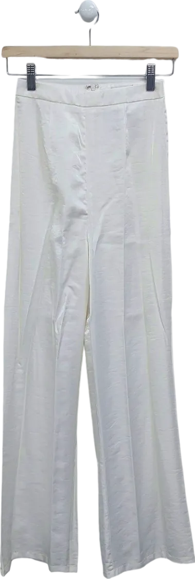 Nasty Gal White Trousers UK 4