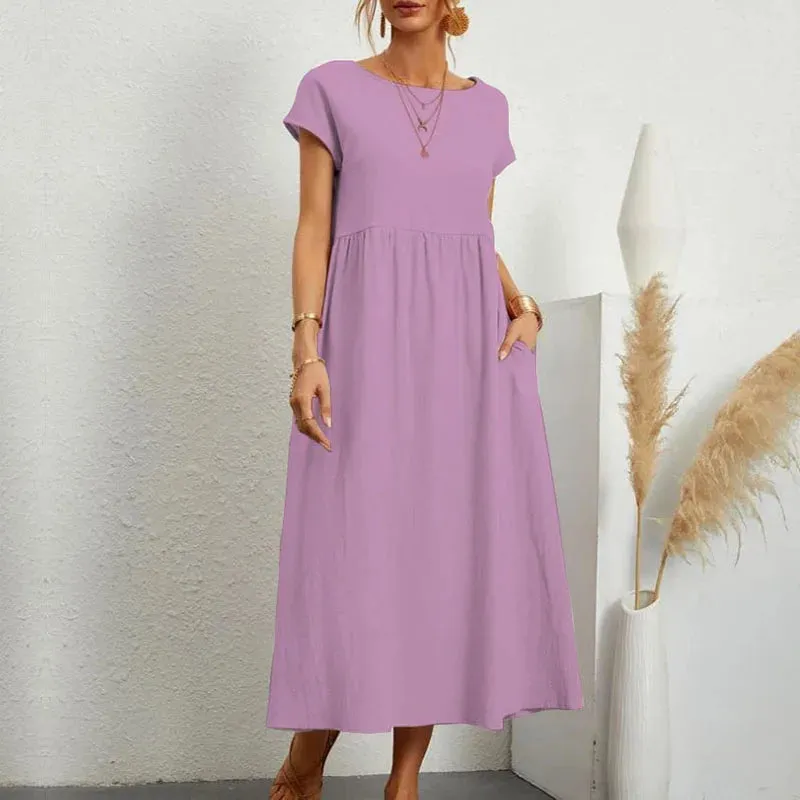 Nerida - Comfortable Loose Long Dress for Women