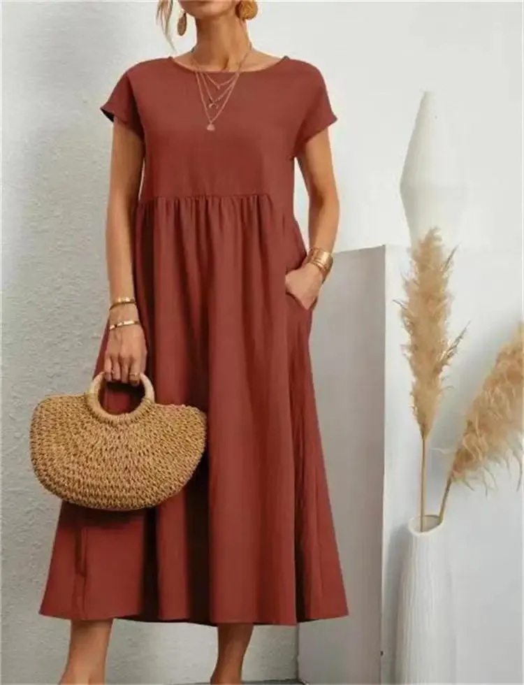 Nerida - Comfortable Loose Long Dress for Women