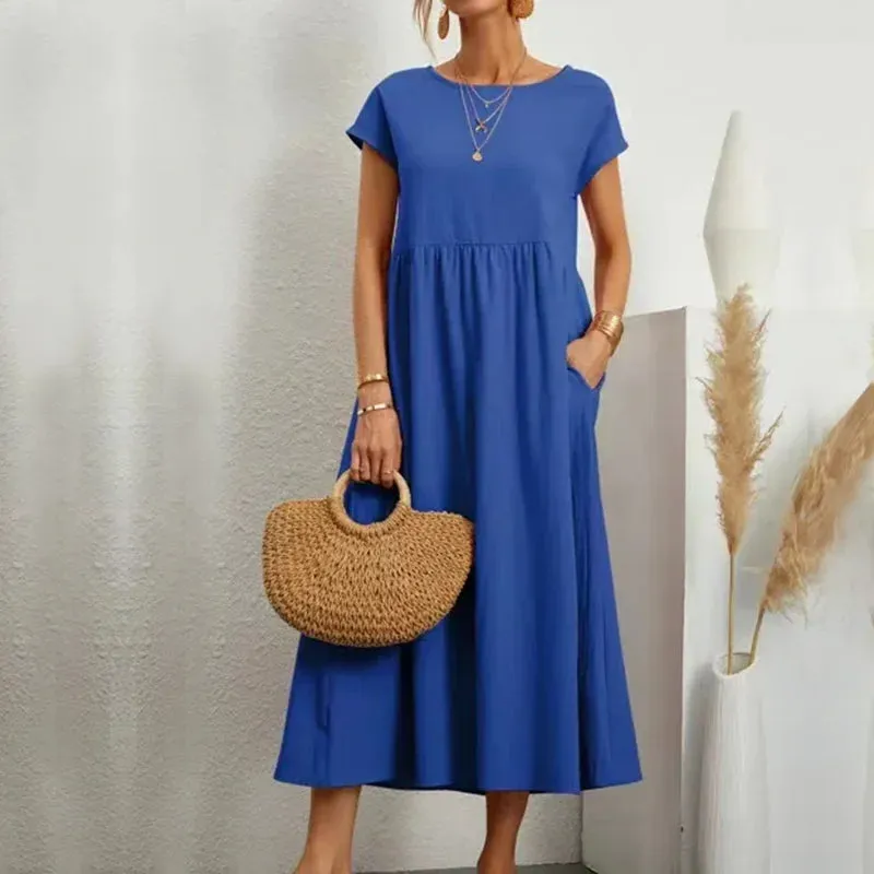 Nerida - Comfortable Loose Long Dress for Women