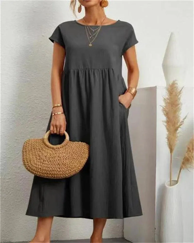 Nerida - Comfortable Loose Long Dress for Women