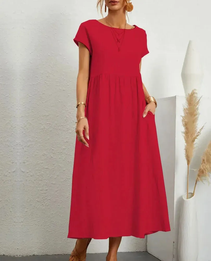 Nerida - Comfortable Loose Long Dress for Women