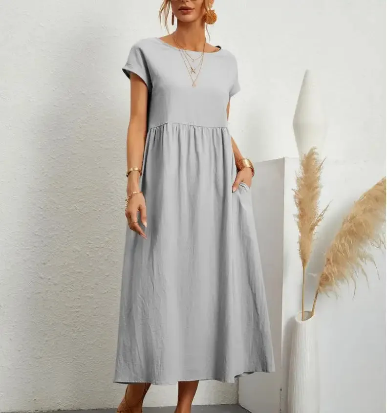 Nerida - Comfortable Loose Long Dress for Women