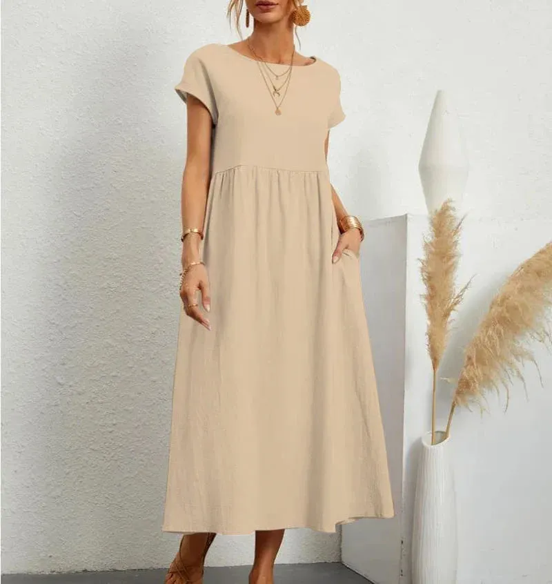 Nerida - Comfortable Loose Long Dress for Women