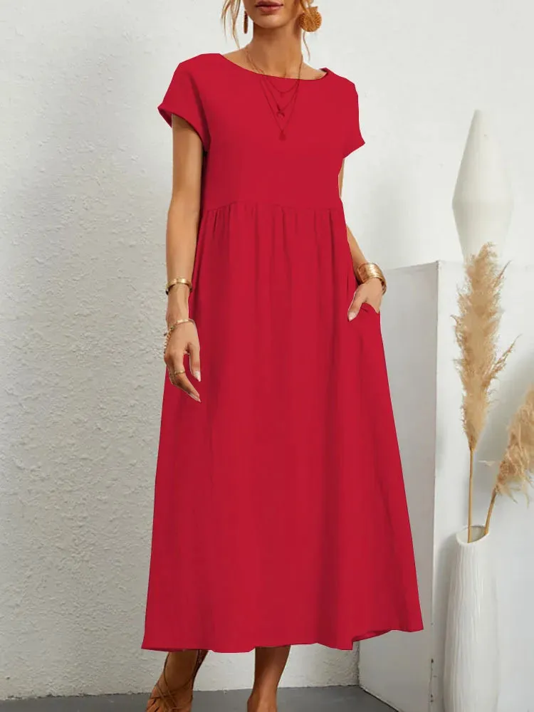 Nerida - Comfortable Loose Long Dress for Women