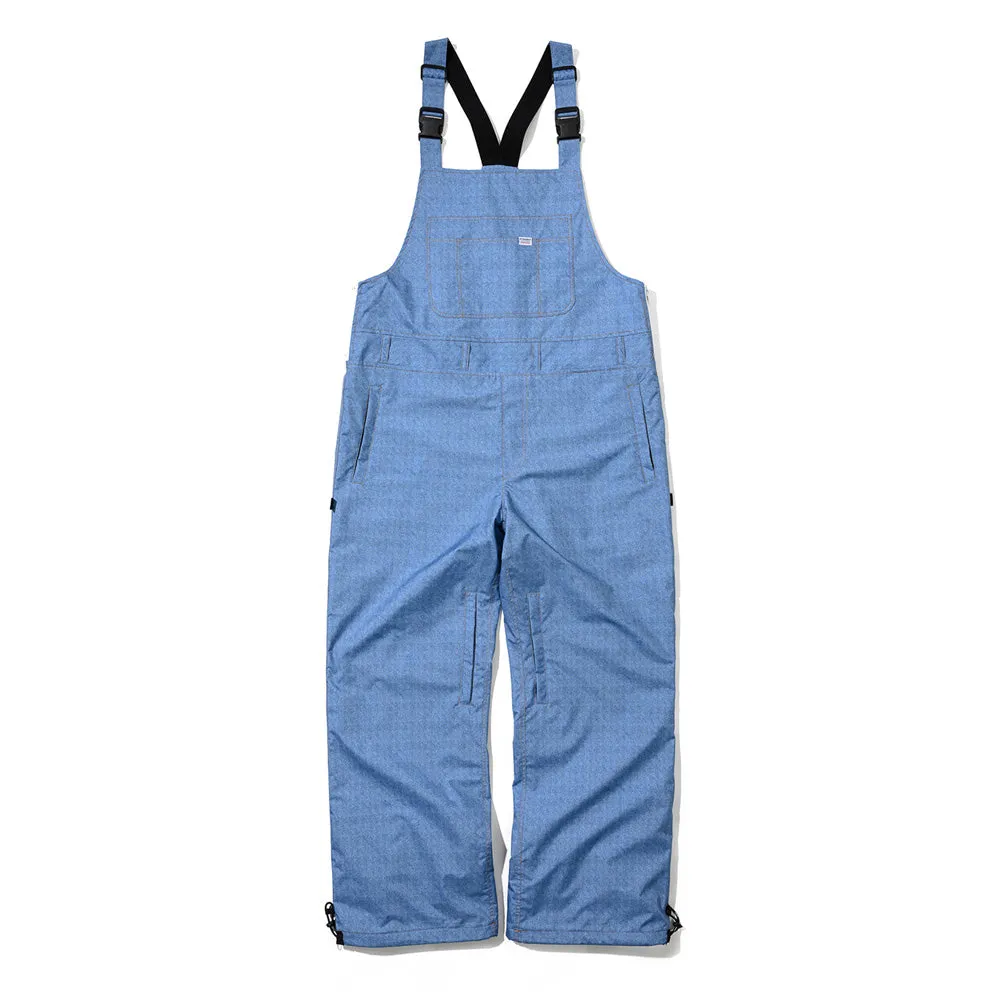 POLY DENIM BIB PANTS LIGHT BLUE