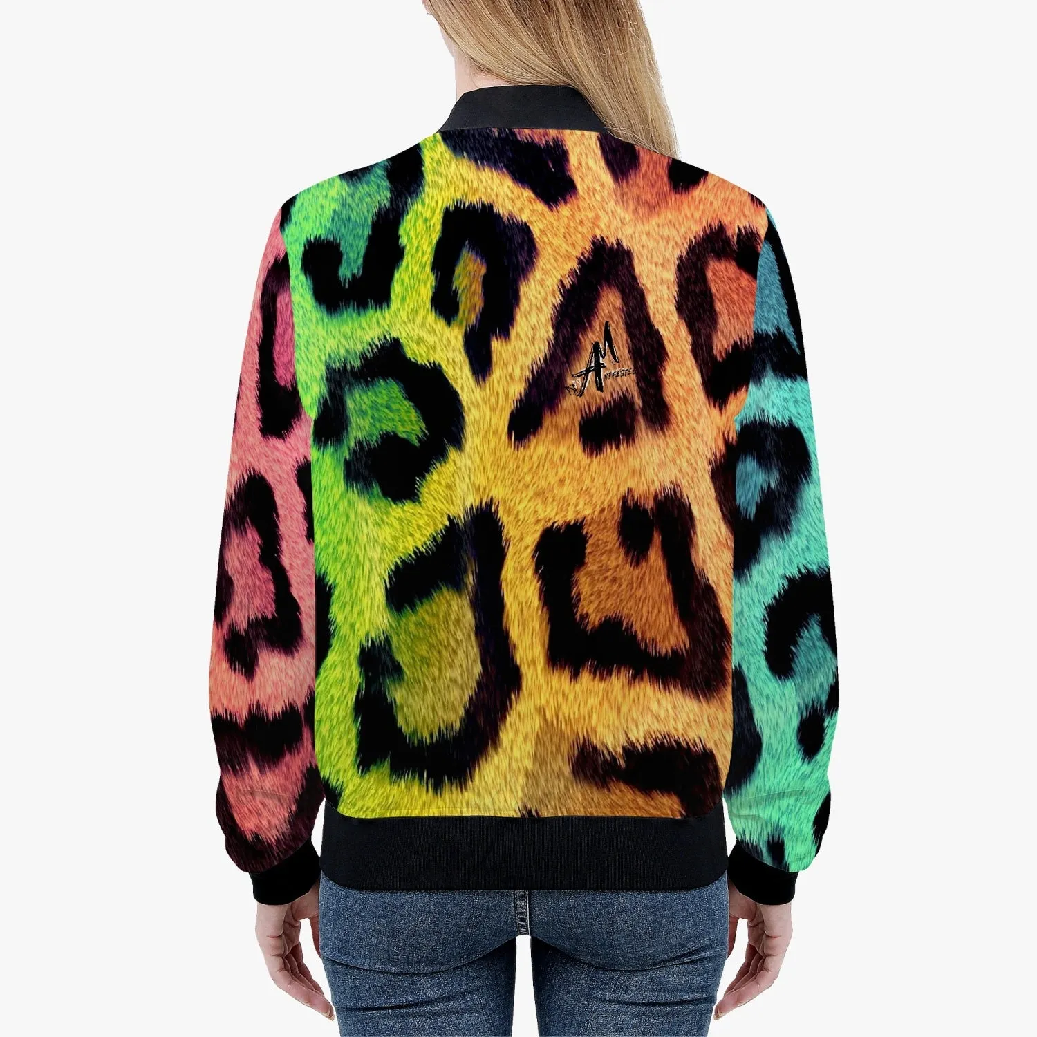 Rainbow Leopard Trending Women’s Jacket (Handmade)