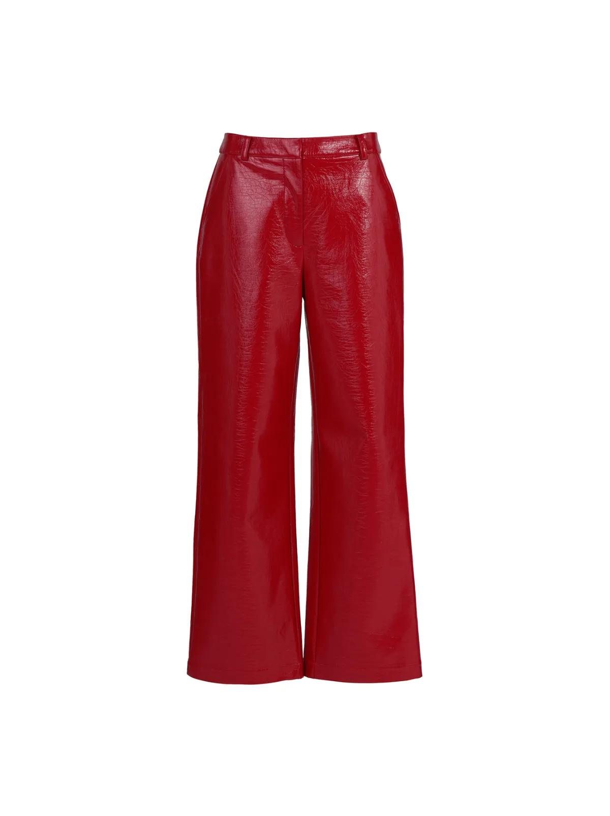 Remi Red Vinyl Trousers