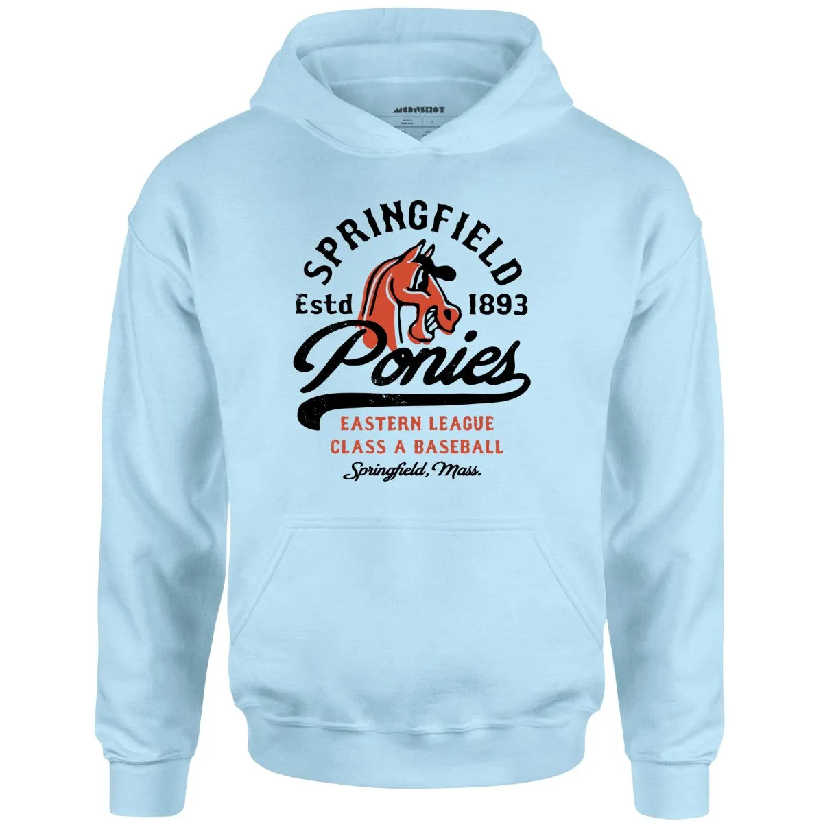 Springfield Ponies - Massachusetts - Vintage Defunct Baseball Teams - Unisex Hoodie